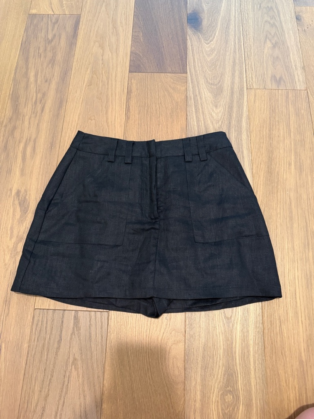 DISSH Black Linen Mini Skort - Picture 3 of 4